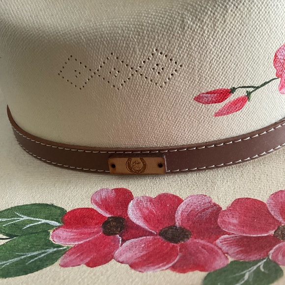 Floral Cream Cowboy Hat - Picture 3 of 8